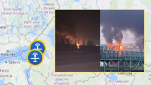 Kłęby dymu nad rosyjskim portem Ust-Ługa. Zdjęcia pokazują skalę ukraińskiego ataku