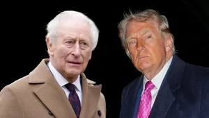 Król Wielkiej Brytanii Karol III i prezydent USA Donald Trump