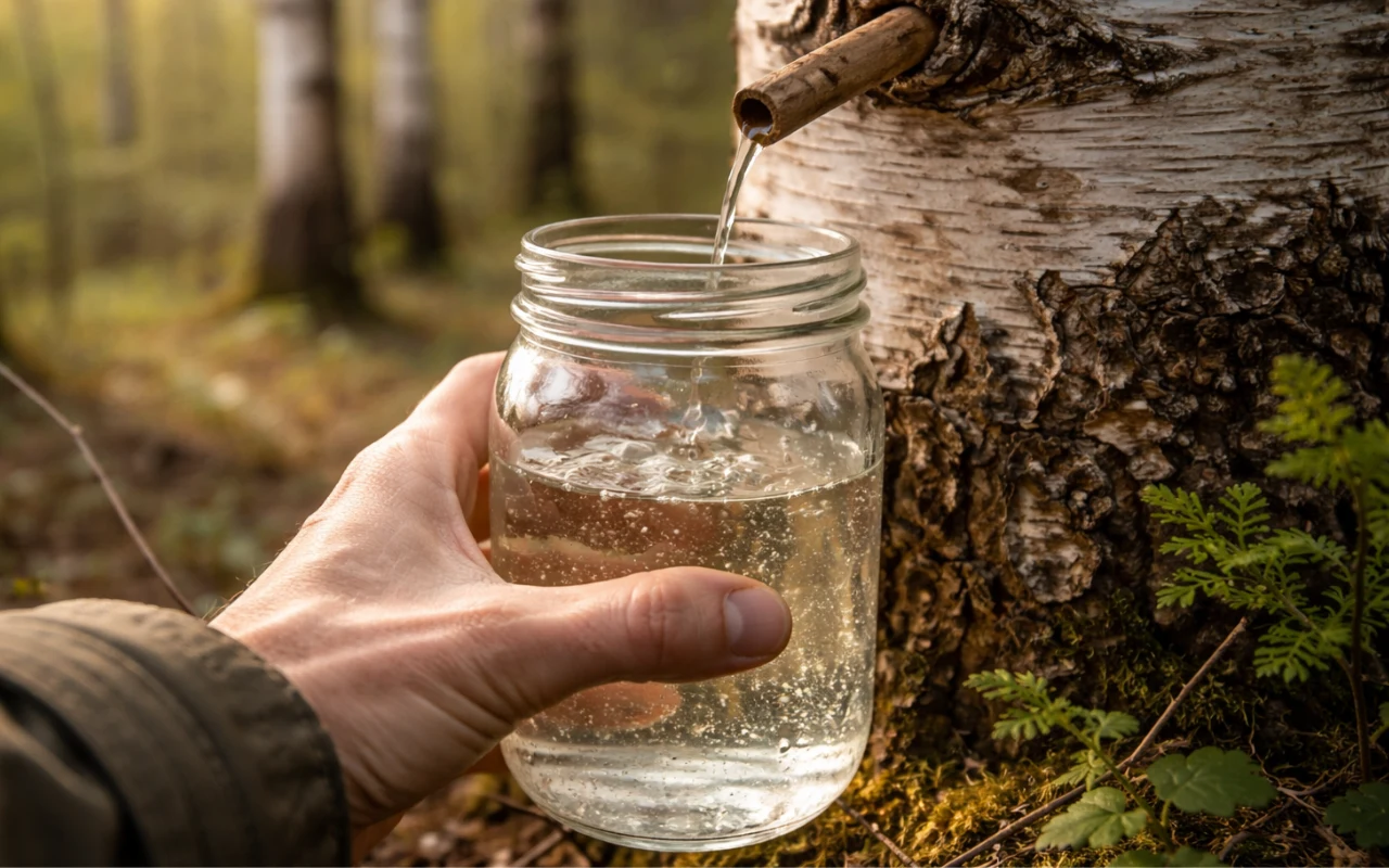 Woda brzozowa Wspiera wątrobę i nerki. Wiosną warto sięgnąć po wodę brzozową