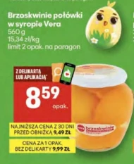 Brzoskwinie połówki Vera