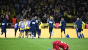 Po końcowym gwizdku sędziego szwedzcy piłkarze rozpoczęli świętowanie