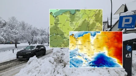 Na południowym wschodzie spadnie deszcz i śnieg, tam w ciągu dnia będzie również najchłodniej