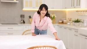 Przed śniadaniem wielkanocnym pryskam tym obrus. Nie martwię się o plamy