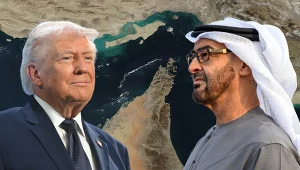 Media: Zjednoczone Emiraty Arabskie chcą otwarcia cieśniny Ormuz siłą. Na zdj. prezydent USA Donald Trump oraz przywódca ZEA Muhammad ibn Zajid Al Nahajjan