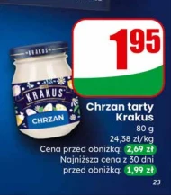 Chrzan tarty Krakus