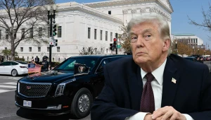 Donald Trump na posiedzeniu Sądu Najwyższego