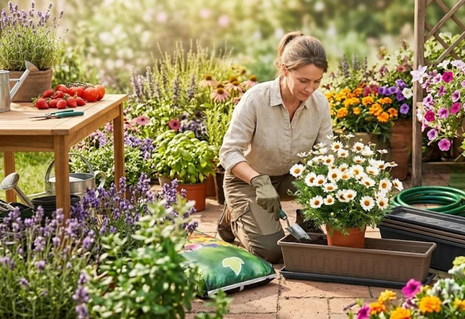Wiosenne porządki w ogrodzie - /midjourney