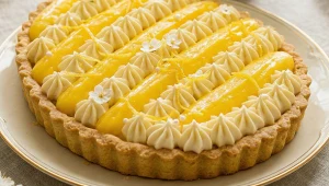 Mazurek z lemon curdem i białą czekoladą