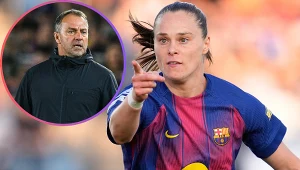 Ewa Pajor i Hansi Flick