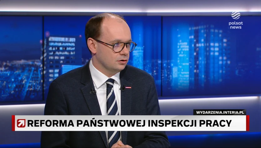 Wiceminister w ''Gościu Wydarzeń'' chwali decyzję prezydenta w sprawie reformy PIP: Bardzo się cieszę, to ważny krok