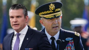 Szef sztabu sił lądowych USA zdymisjonowany. Na zdj. Pete Hegseth i gen. Randy George