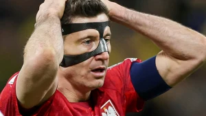 Robert Lewandowski w barwach reprezentacji Polski