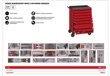 Візок для інструментів Netto