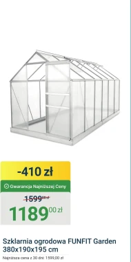 Szklarnia ogrodowa Funfit