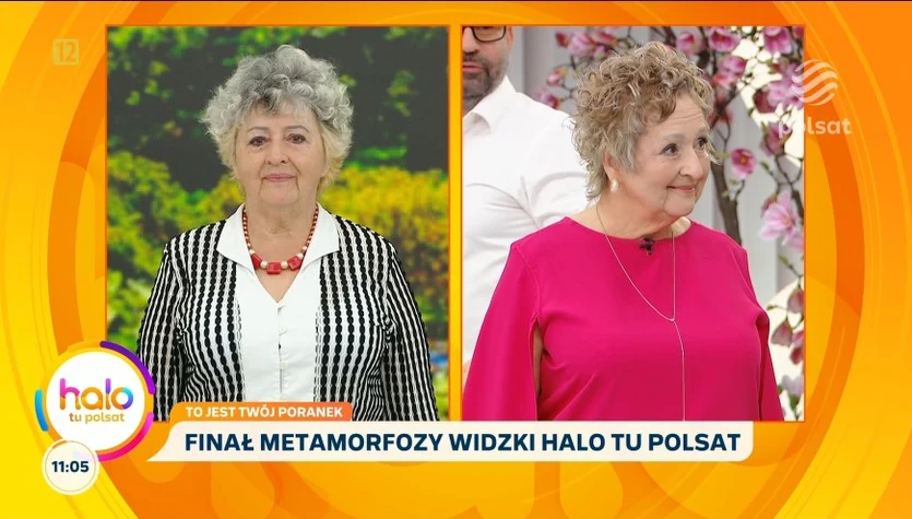 Wielki finał metamorfozy w "halo tu polsat". 73-letnia pani Irena wyglądała jak gwiazda!