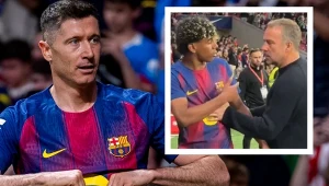 Yamal nie cieszył się z gola Lewandowskiego. Wrze po zachowaniu 18-latka