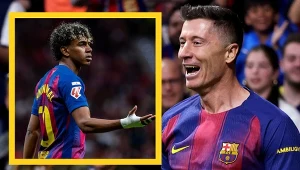 Lewandowski świętował. Yamal był wściekły. Ujawniają, Polak w centrum burzy