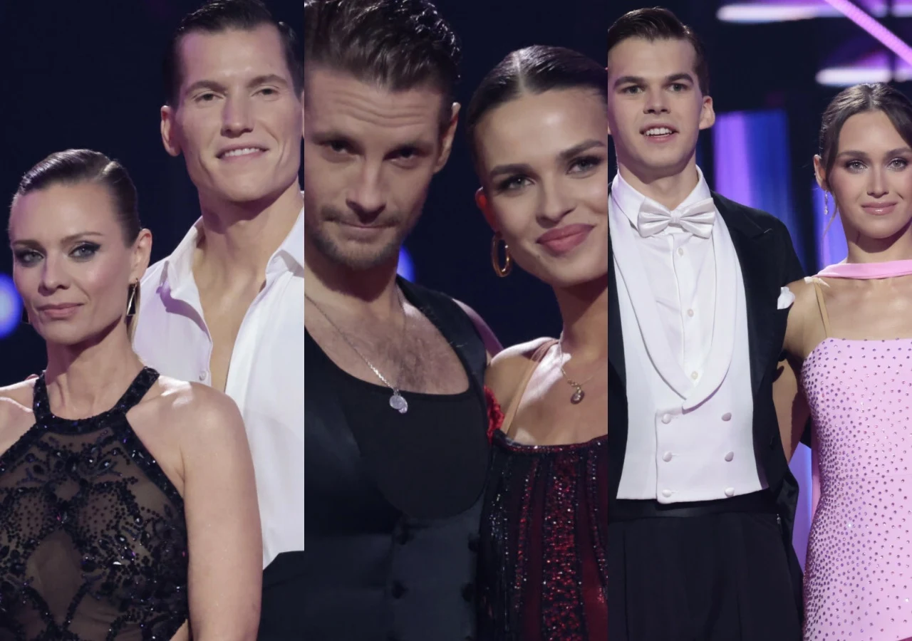 Magdalena Boczarska i Jacek Jeschke, Sebastian Fabijański i Julia Suryś, Kacper "Jasper" Porębski i Daria Syta Magdalena Boczarska, Jacek Jeschke, Sebastian Fabijański, Julia Suryś, Jasper i Daria Syta na scenie "Tańca z gwiazdami".