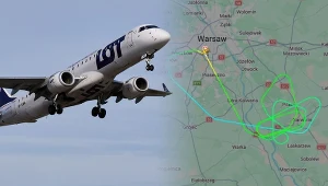 Samolot LOT został trafiony przez piorun i musiał zawrócić do Warszawy
