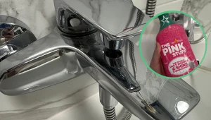 To moja bateria prysznicowa tydzień po sprzątaniu. Efekt mnie naprawdę zaskoczył