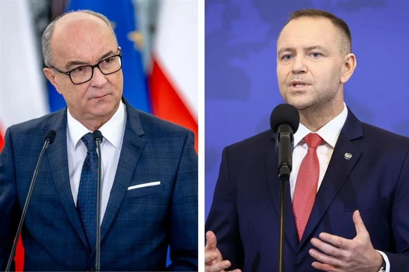 Marszałek Sejmu Włodzimierz Czarzasty i prezydent Karol Nawrocki. 