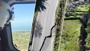 Osuwisko w rejonie Petacciato w regionie Molise ma ponad 4 km długości. Sparaliżowało transport w części Włoch