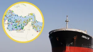 Statki są blokowane w cieśninie Ormuz w Zatoce Perskiej.