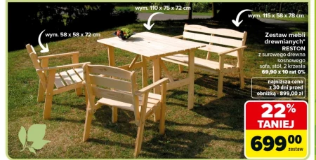 Набір садових меблів Reston