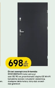 Drzwi zewnętrzne Orzech