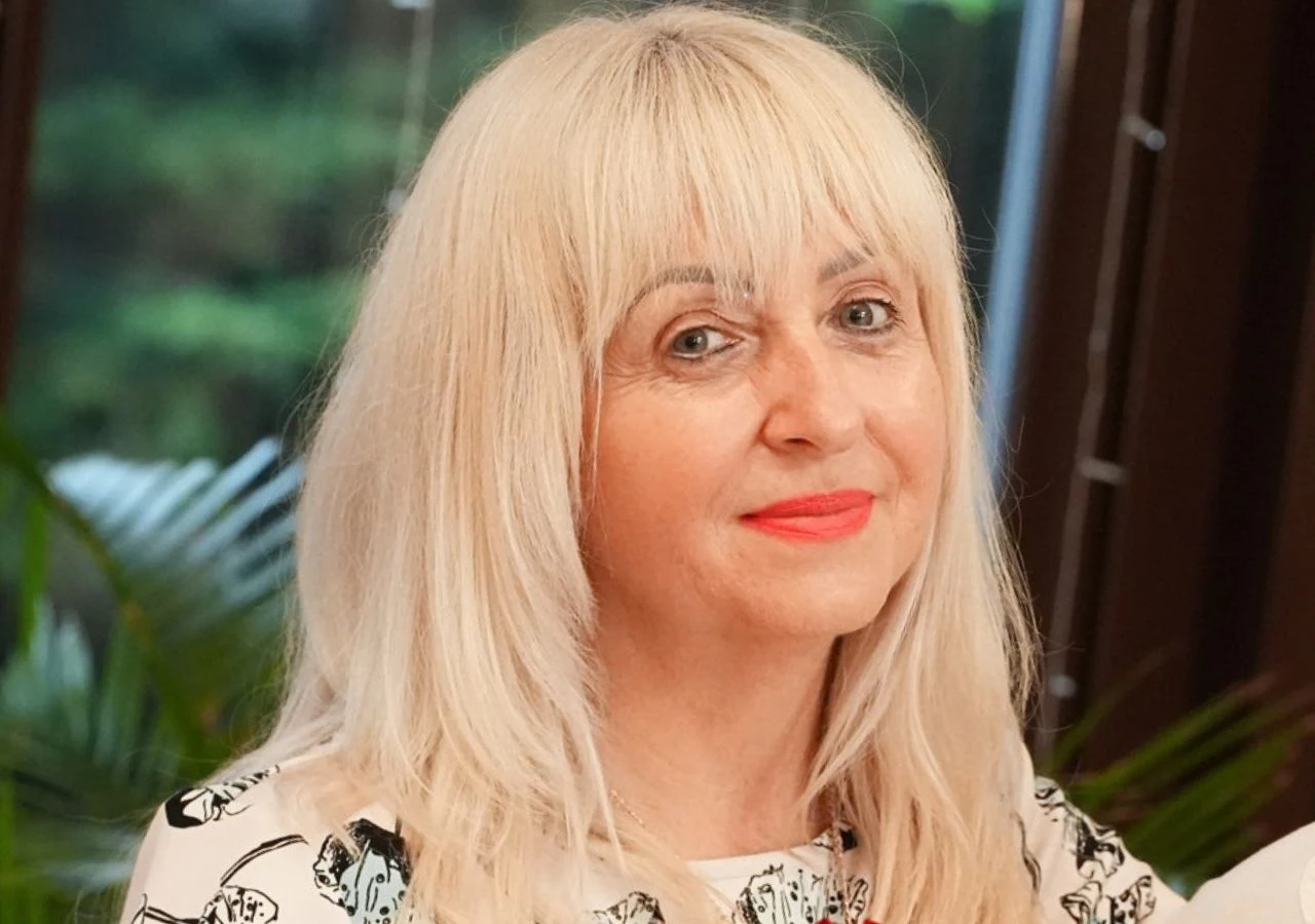 Anna Berlińska z Sieradza w "Sanatorium miłości" Anna Berlińska z Sieradza jako uczestniczka programu „Sanatorium miłości” podczas nagrania.