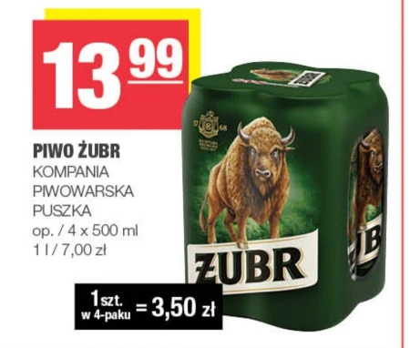 Пиво Żubr