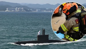 Południowokoreański okręt podwodny w ogniu. Trwa akcja poszukiwawcza