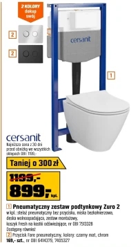 Zestaw podtynkowy Cersanit