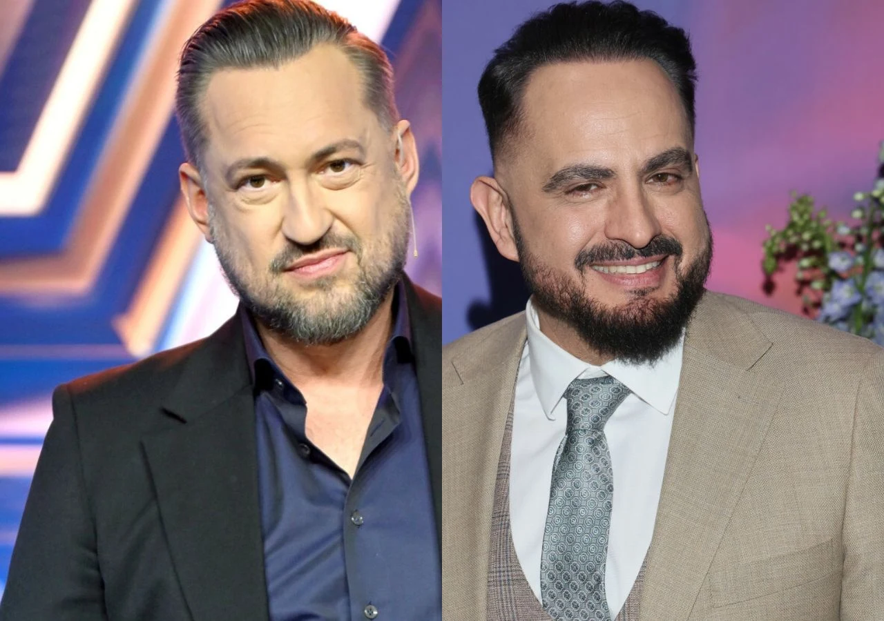 Marcin Prokop i Agustin Egurrola Marcin Prokop i Agustin Egurrola stoją obok siebie, ubrani elegancko.