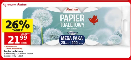 Туалетний папір Auchan