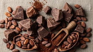 Czekolada, kakao i ziarna kakaowca