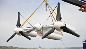 Turbina pływowa Capricorn Marine Turbine podczas testów w Szkocji