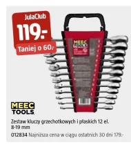Zestaw kluczy grzechotkowych Meec Tools