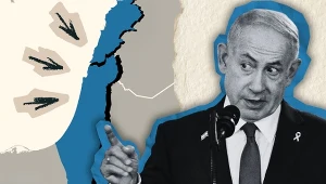 Binjamin Netanjahu chce rozmów pokojowych z Libanem/ autorka kolażu: Lidia Ławecka