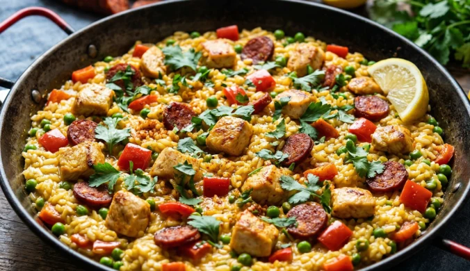 Risotto inspirowane paellą