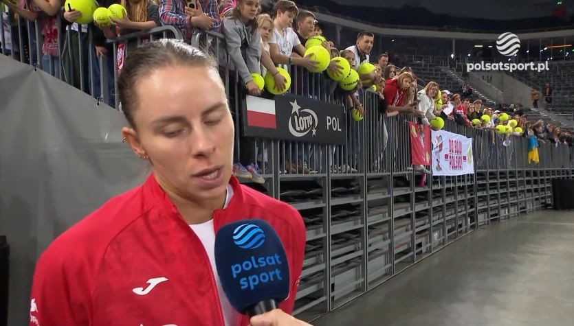 Magda Linette: Jestem trochę rozczarowana, zwłaszcza drugim setem. WIDEO