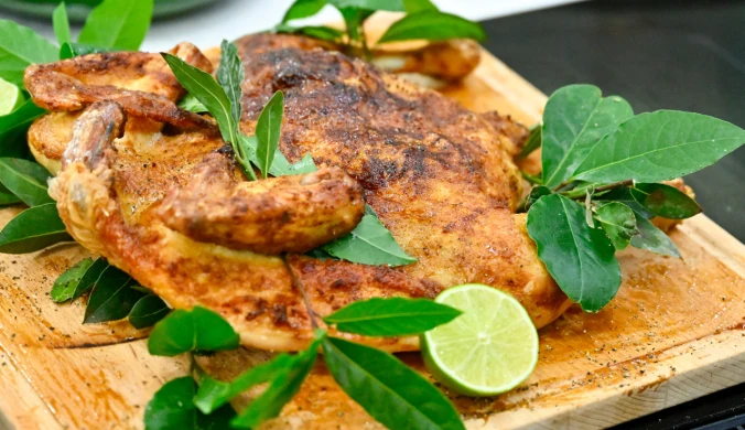 Pieczony kurczak z przepisu Jurka Sobieniaka