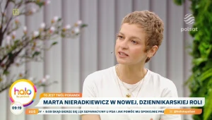 Marta Nieradkiewicz w "halo tu polsat"