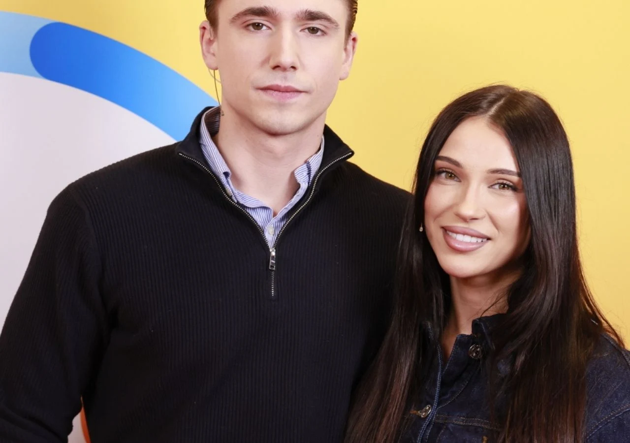 Wojciech Kucina i Natalia Natsu Karczmarczyk Wojciech Kucina i Natalia Natsu Karczmarczyk w 'halo tu polsat"