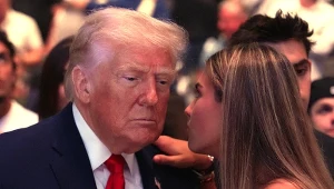 Donald Trump i Kai Trump na gali UFC 327 w Miami