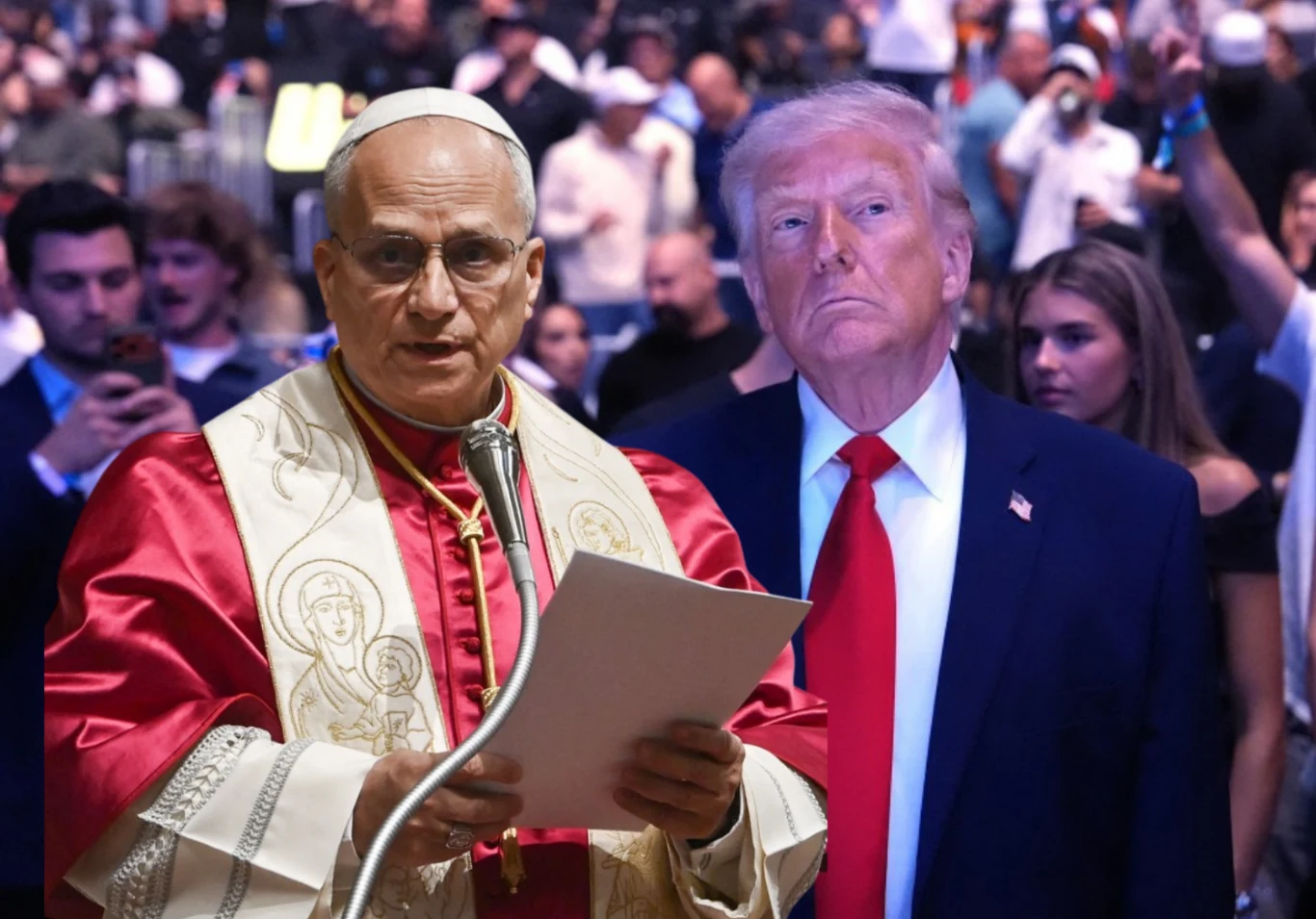 Papież Leon XIV i prezydent USA Donald Trump Papież Leon XIV i prezydent USA Donald Trump