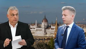 Koniec wyborów parlamentarnych na Węgrzech. Na zdj. Viktor Orban i Peter Magyar