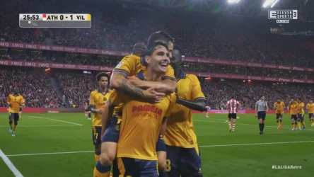 Sergi Cardona otwiera wynik meczu Athletic Club - Villarreal CF. WIDEO (Eleven Sports)