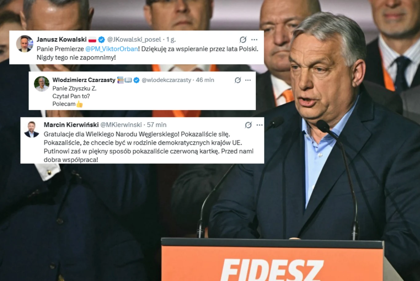 Wybory parlamentarne na Węgrzech. Politycy w Polsce komentują wyniki Wybory parlamentarne na Węgrzech. Politycy w Polsce komentują wyniki
