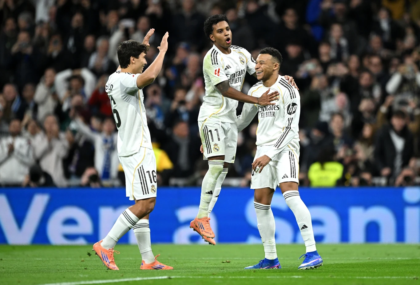Gonzalo, Rodrygo i Kylian Mbappe Gonzalo, Rodrygo i Kylian Mbappe